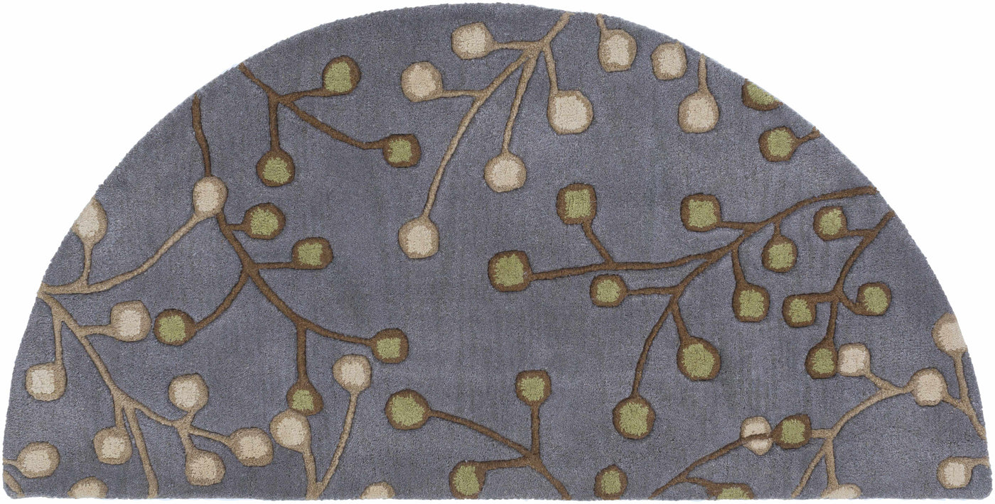 Elsu Brown Beige Wool Rug by Boutique Rugs