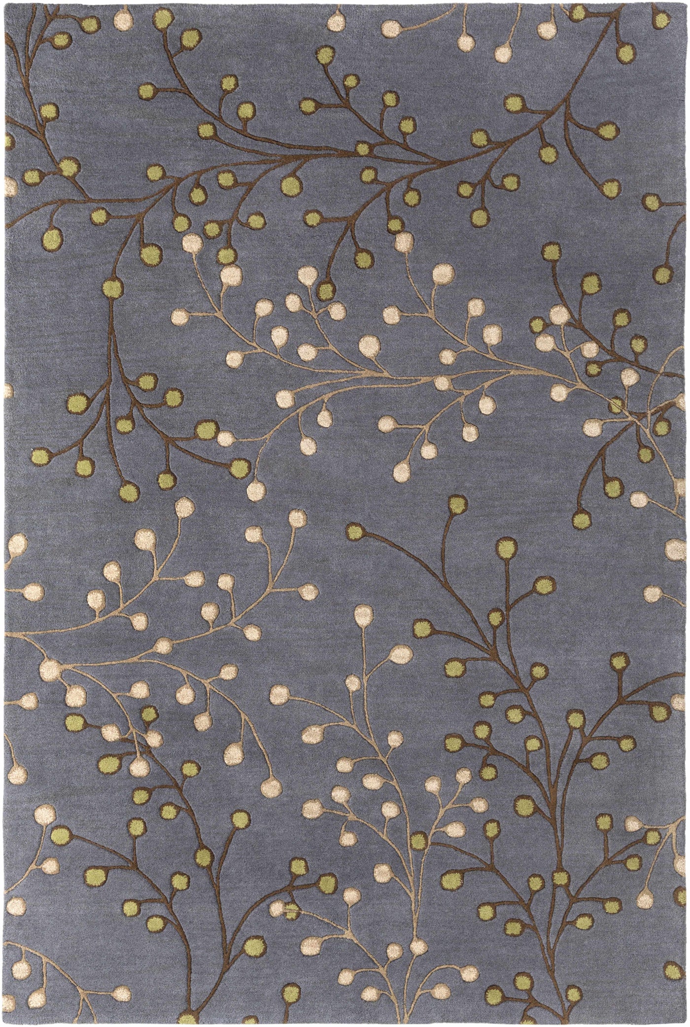 Elsu Brown Beige Wool Rug by Boutique Rugs