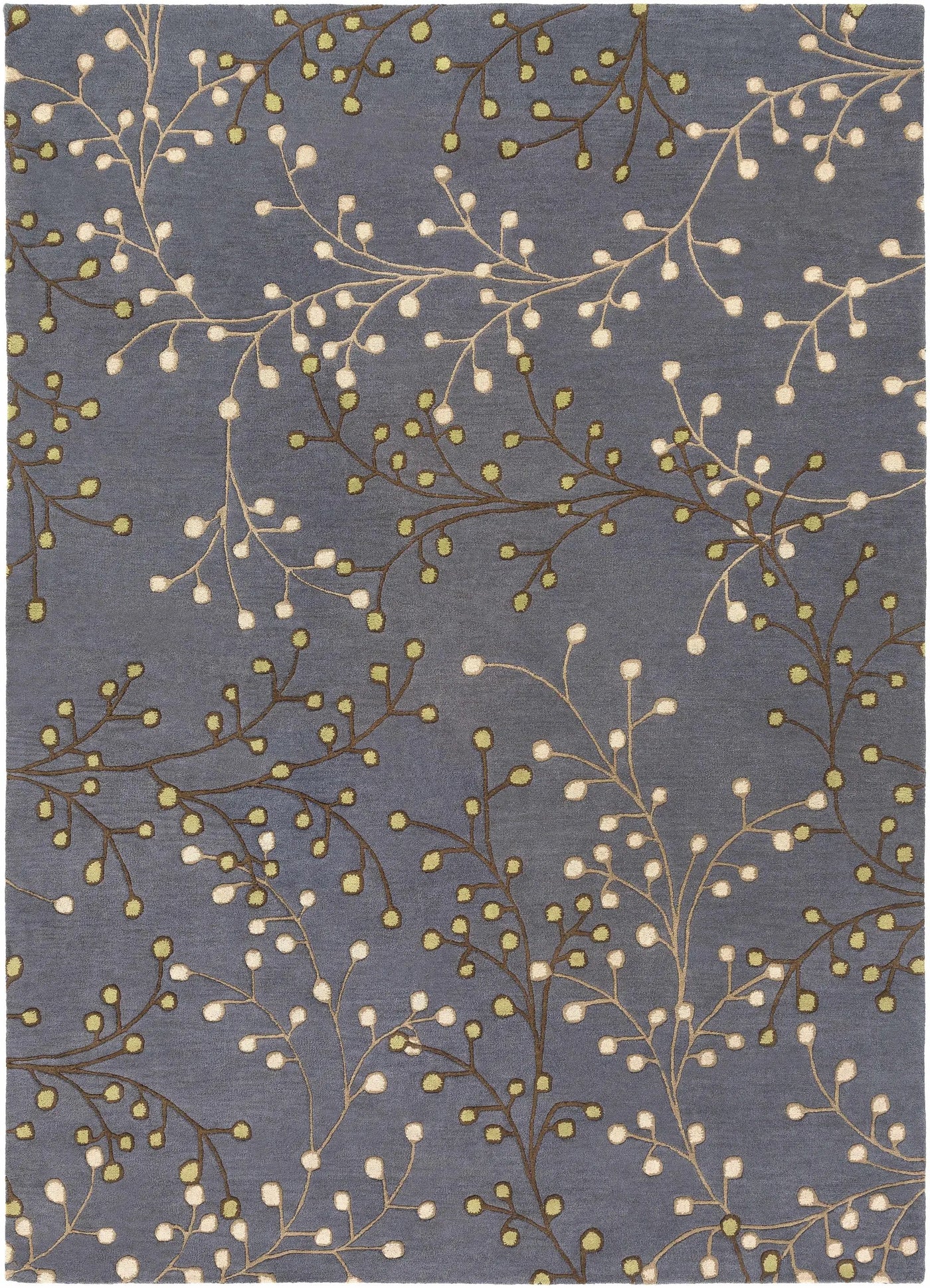 Elsu Brown Beige Wool Rug by Boutique Rugs