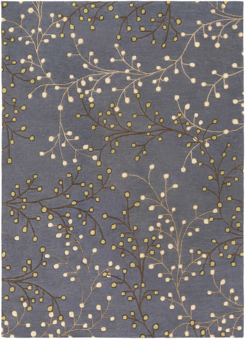 Elsu Brown Beige Wool Rug by Boutique Rugs