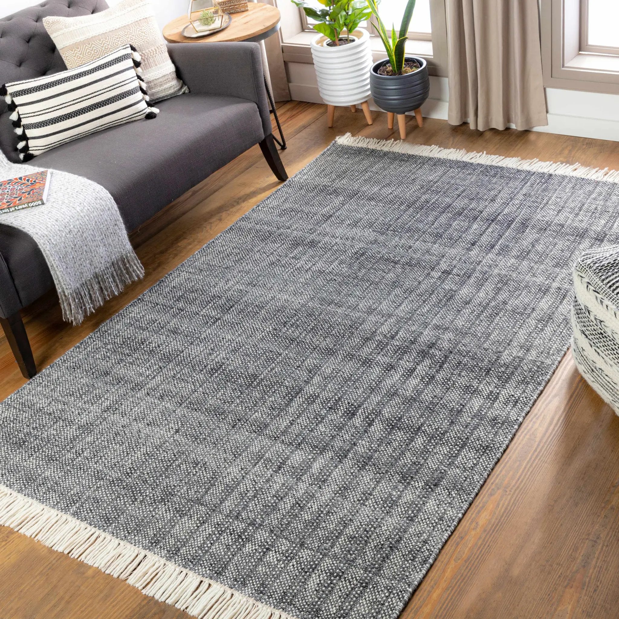 Morrisburg Wool Tassel Carpet - Clearance by Boutique Rugs