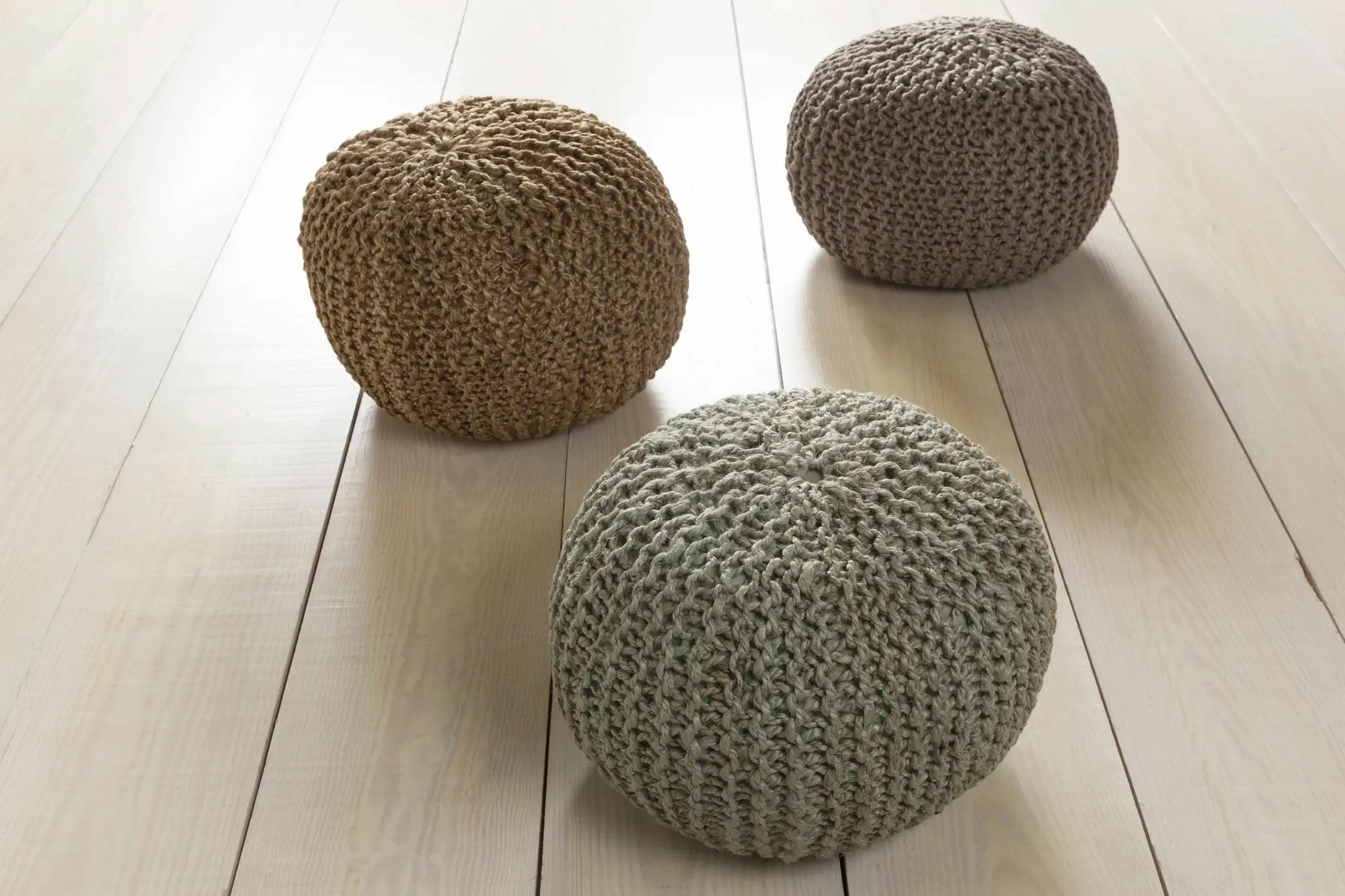 Merrittstown Cotton Knitted Pouf by Boutique Rugs