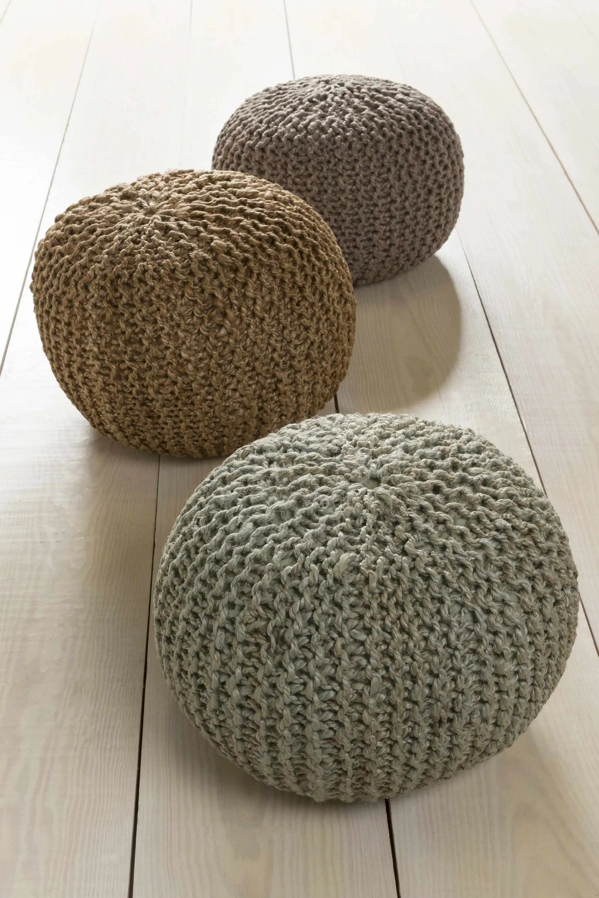 Merrittstown Cotton Knitted Pouf by Boutique Rugs