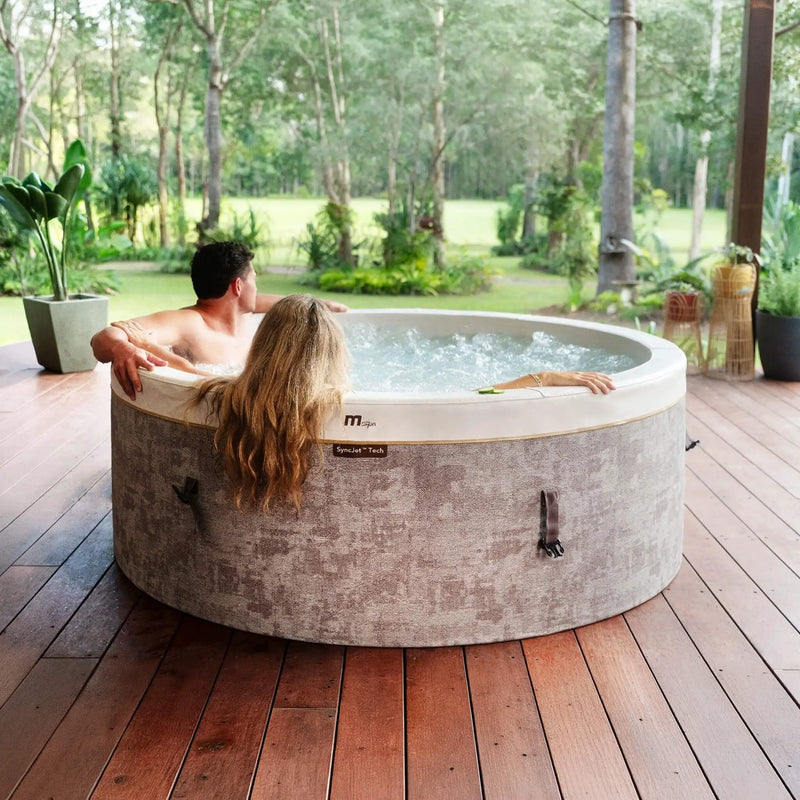 MSpa Cocoon Verto Series Six-Person Inflatable Round Hot Tub With Hydro Massage [F-CO063WE] (SAK50928) by SAKSBY WHOLESALE
