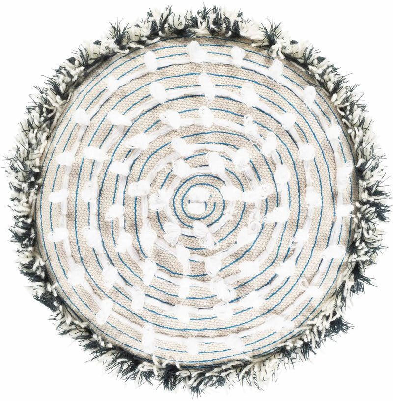 Matagami Beige Hand Woven Stool - Clearance by Boutique Rugs