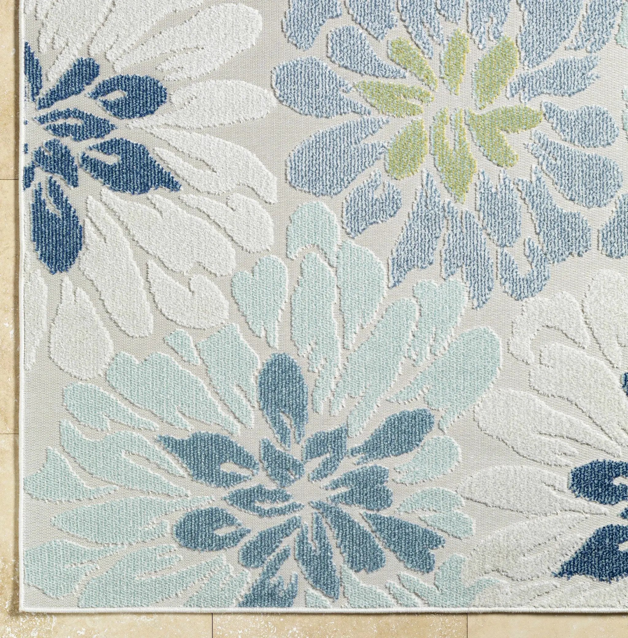 Minga Cream Outdoor Area Rug - Clearance by Boutique Rugs