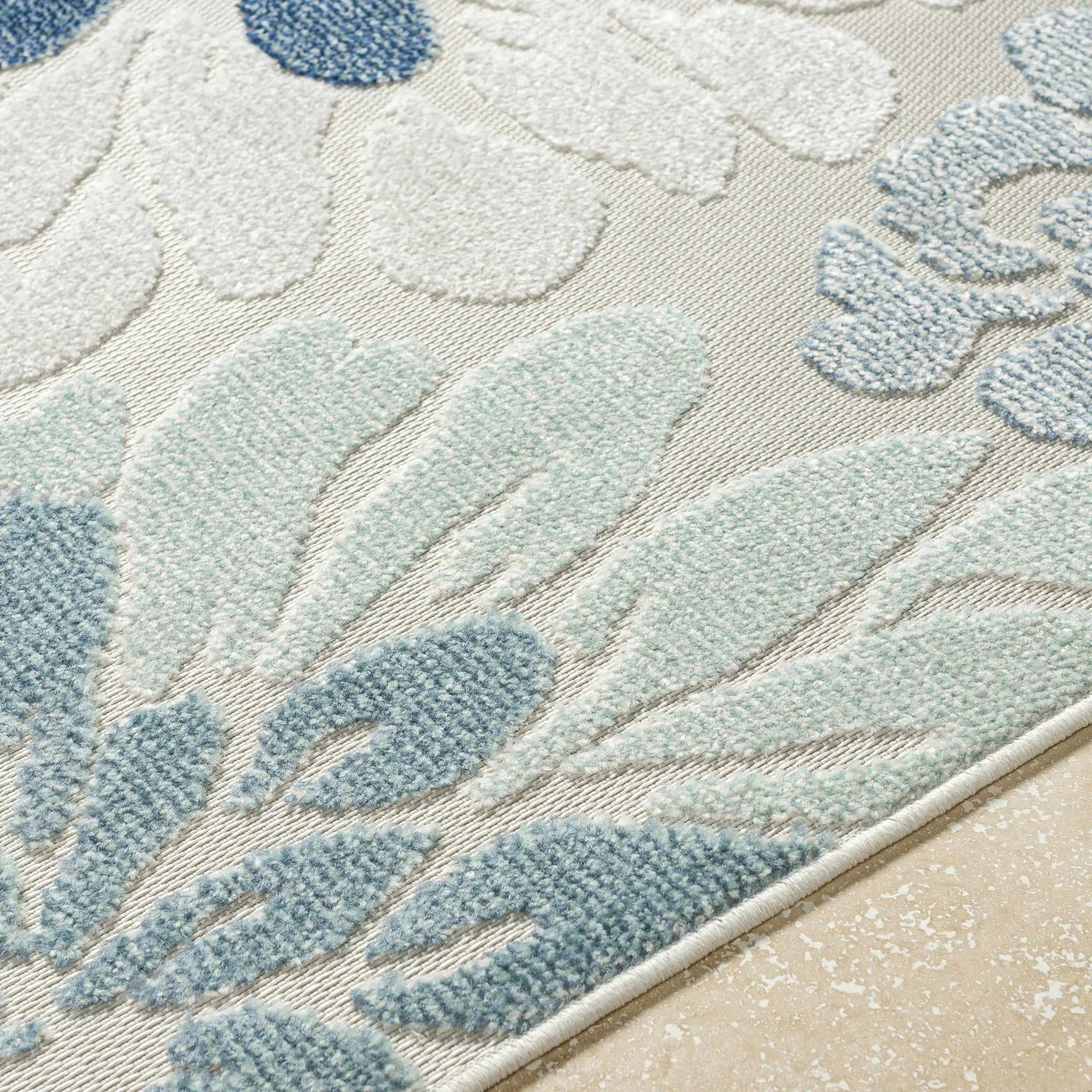 Minga Cream Outdoor Area Rug - Clearance by Boutique Rugs