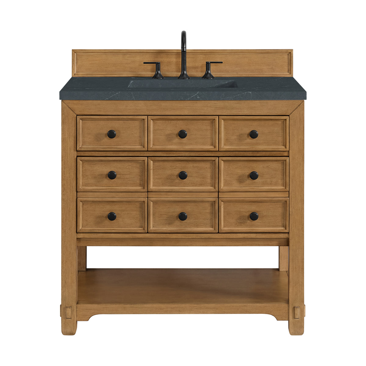 James Martin Malibu 36" Single Bathroom Vanity, Amber Birch, view 34