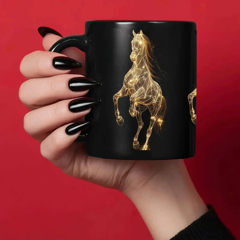 Mug - Dishwasher Safe Ceramic Golden by House Of Avana