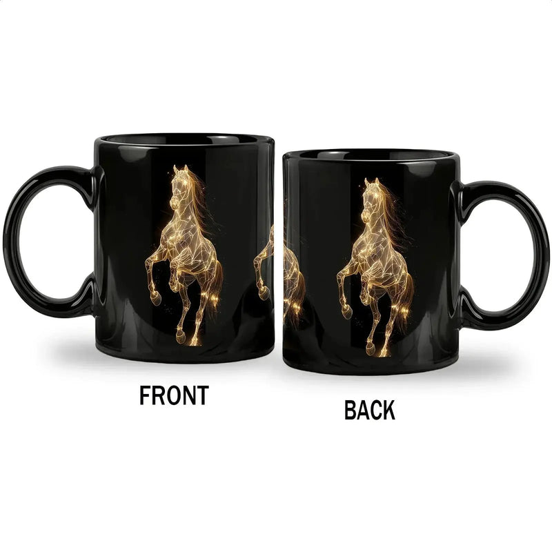 Mug - Dishwasher Safe Ceramic Golden by House Of Avana