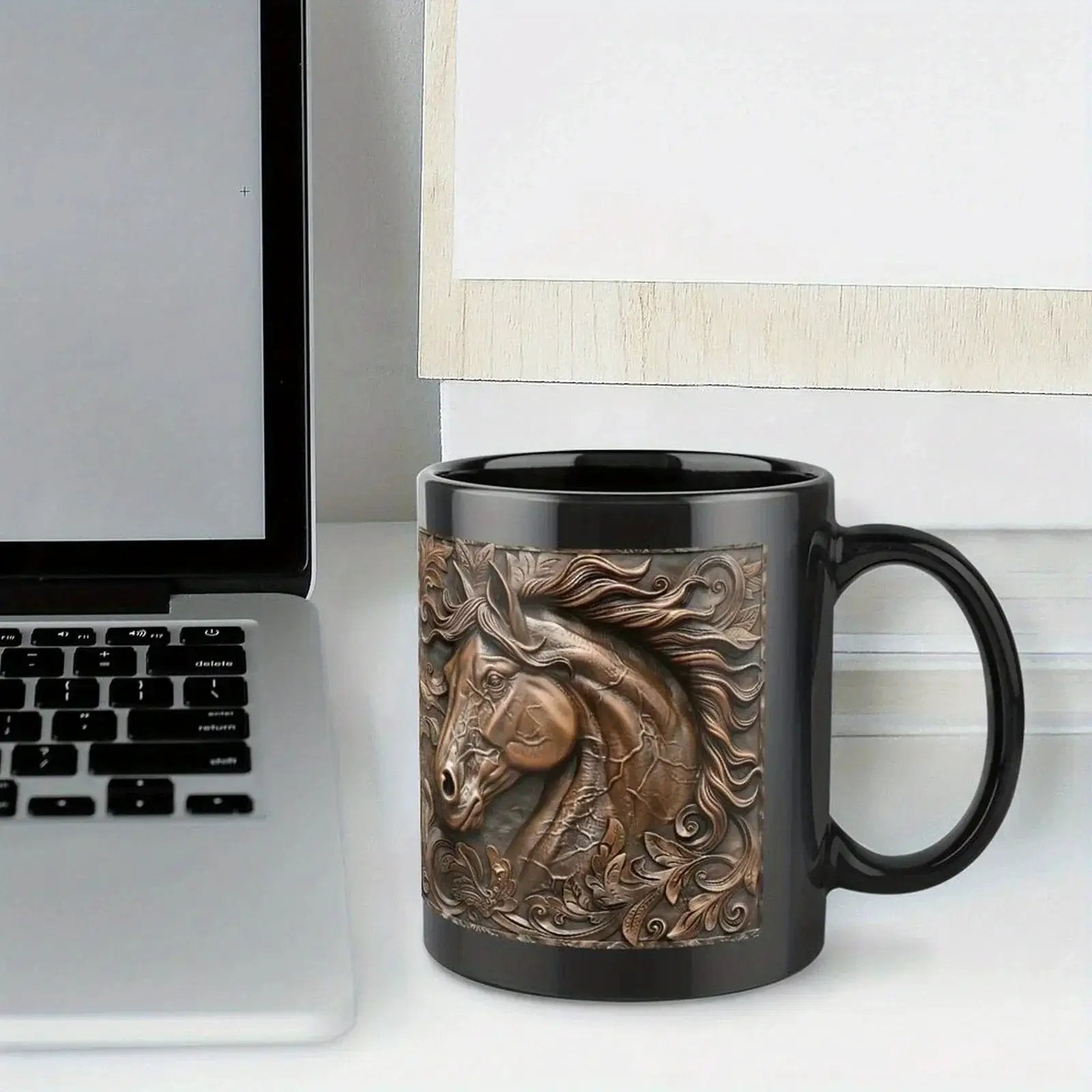 Mug - Horse Design Ceramic 11oz by House Of Avana