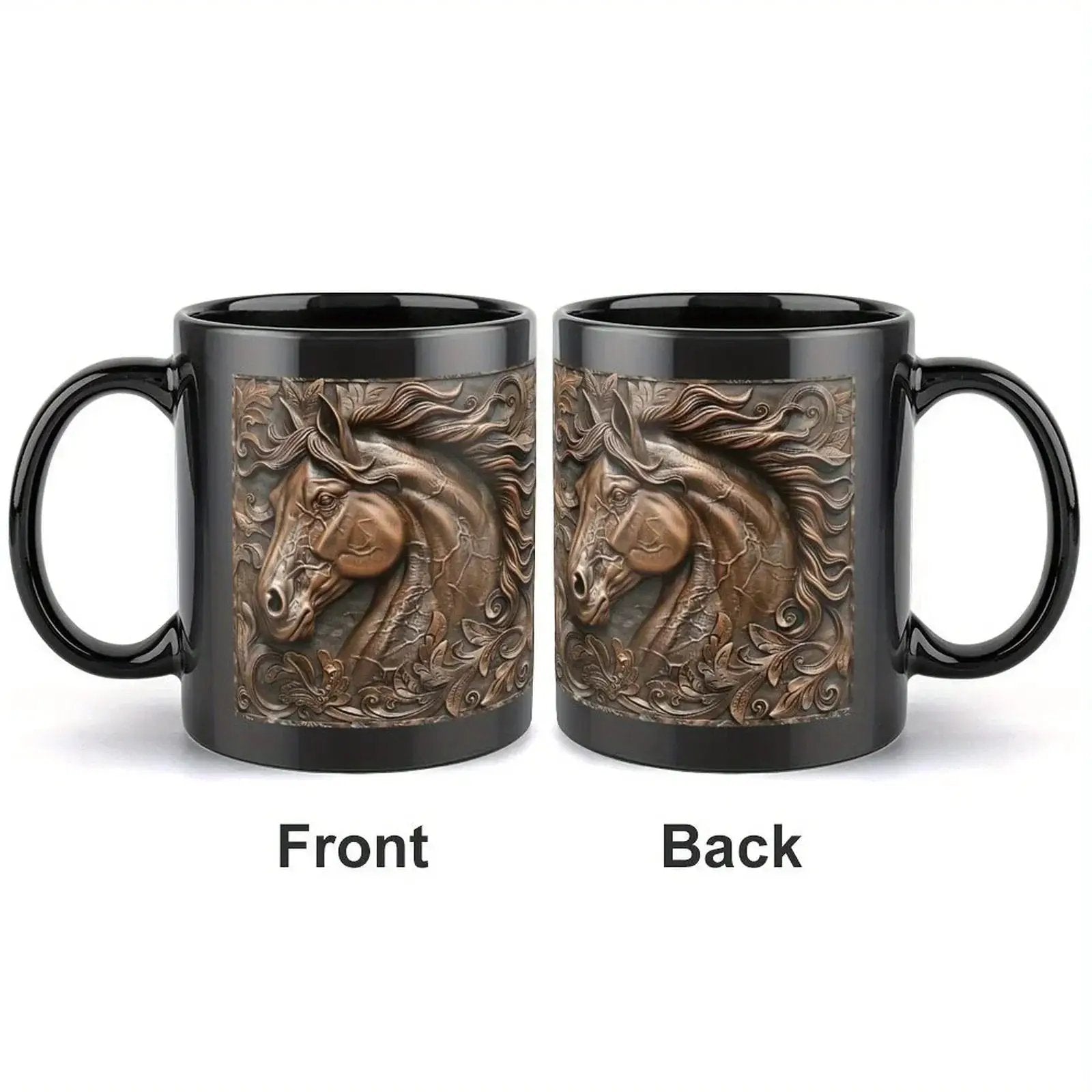 Mug - Horse Design Ceramic 11oz by House Of Avana