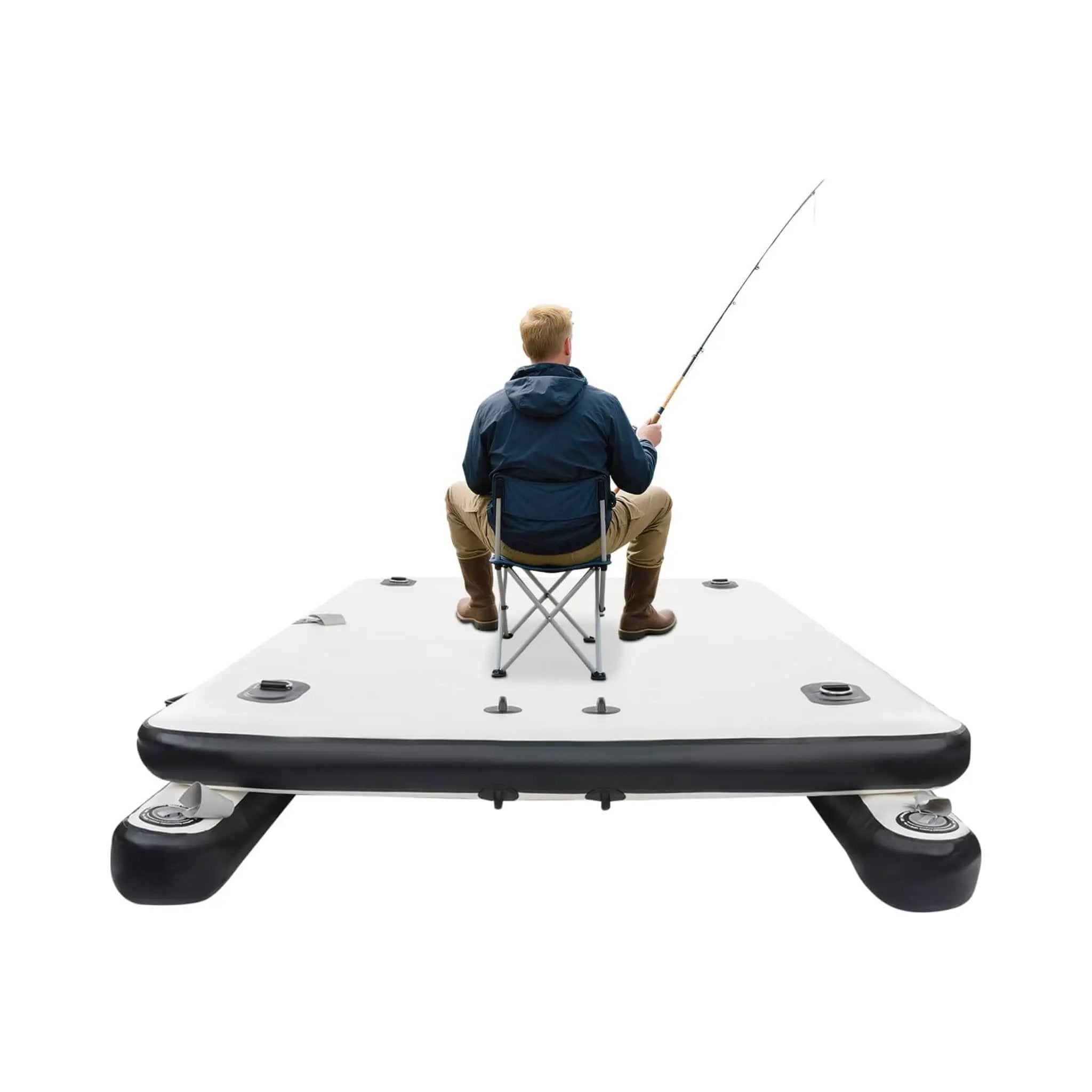 [05X08FT] Multi-Person Inflatable Floating Dock With Pump And D-Rings (SAK45918) by SAKSBY WHOLESALE