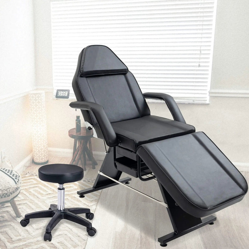 Multi-Purpose 3-Section Adjustable Massage Tattoo Chair With Stool (SAK35617) by SAKSBY WHOLESALE