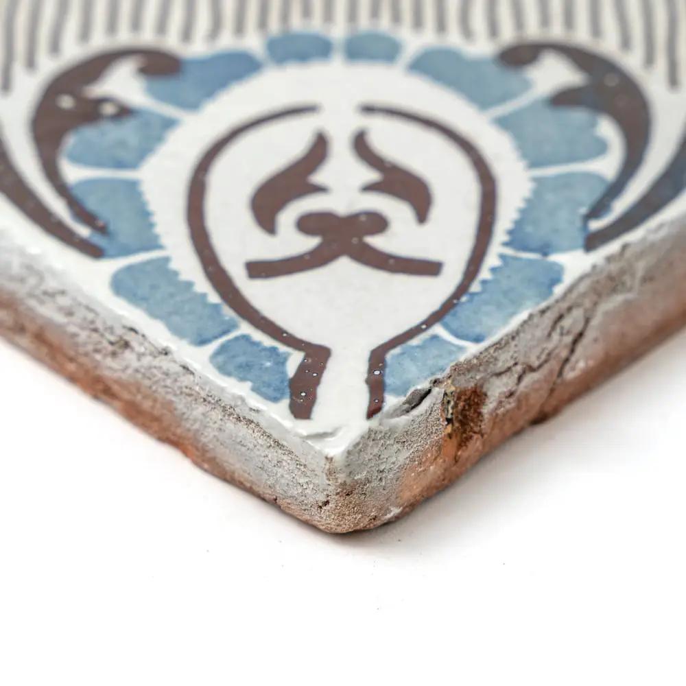Multicolor Glazed Terracotta Tiles 6x6 closeup 4