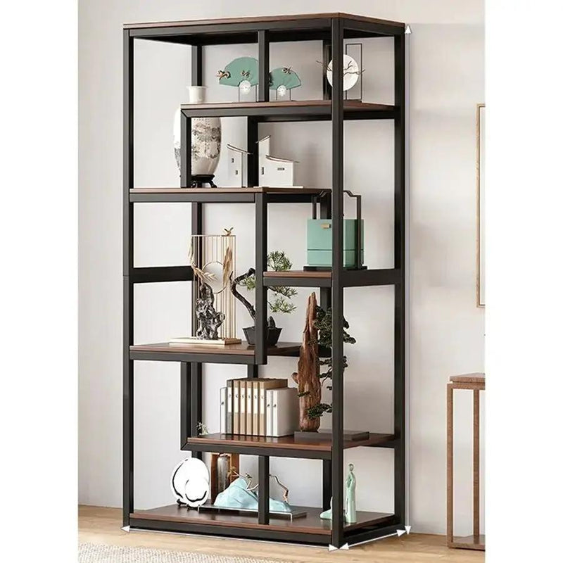 Multifunctional Wall Mounted and Floor Standing Bookshelf Space Saving Display Rack with Open Shelves for Home Office and Student Use 80 cm by House Of Avana