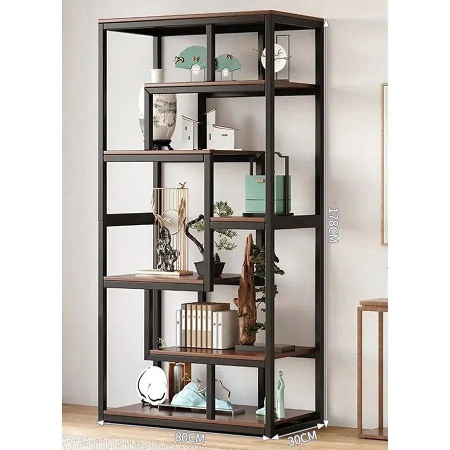 Multifunctional Wall Mounted and Floor Standing Bookshelf Space Saving Display Rack with Open Shelves for Home Office and Student Use 80 cm by House Of Avana