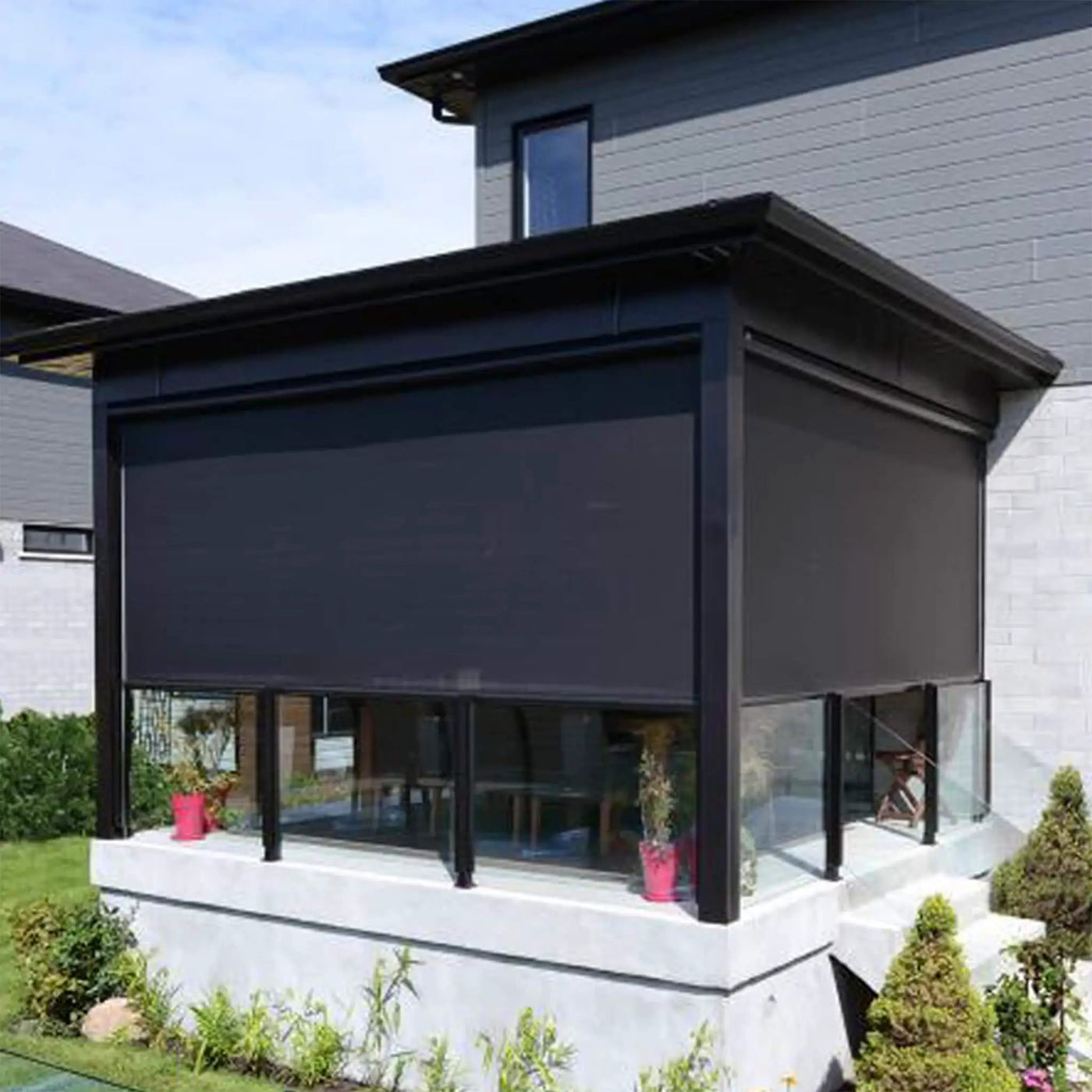 Multiple Awnings Mosquiteria Premium Retractable Blind With Zipper Closure System [Made-To-Order] (SAK21483) by SAKSBY WHOLESALE
