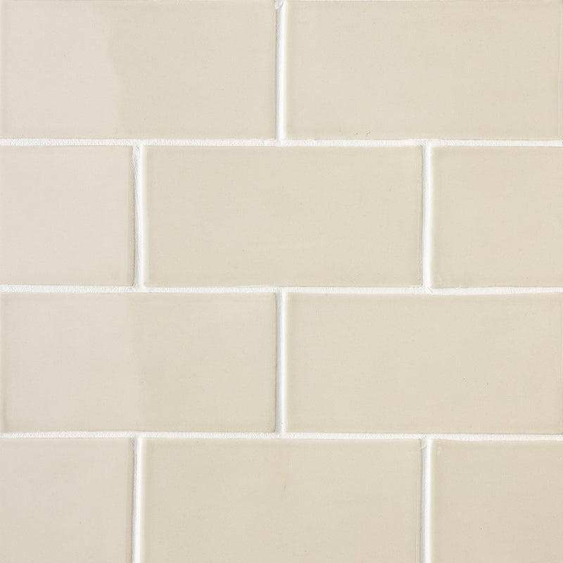 Sand Glossy Subway Ceramic Tiles 3x6 Ceramic Glossy 6x6 Tiles — 2