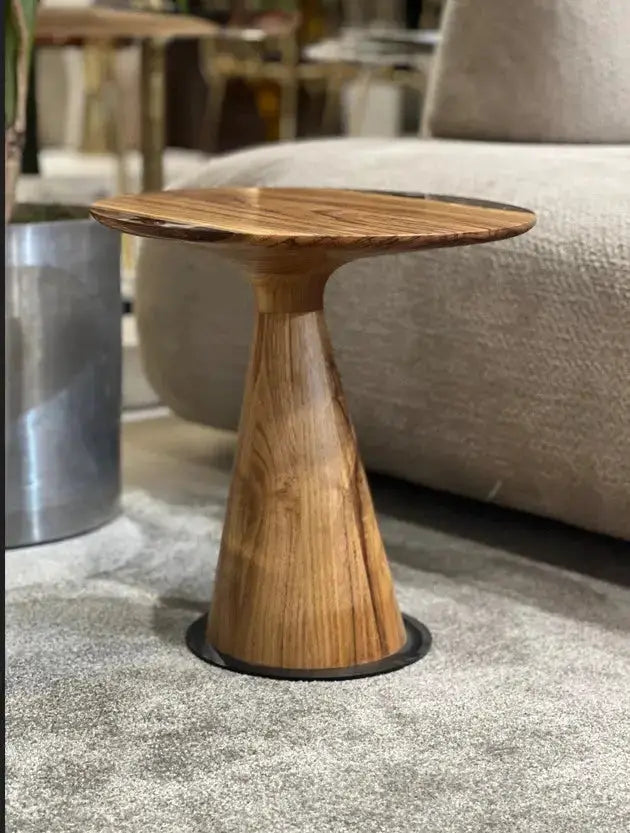Mushroom Side & End table Made of Walnut and Epoxy Resin by Gizz