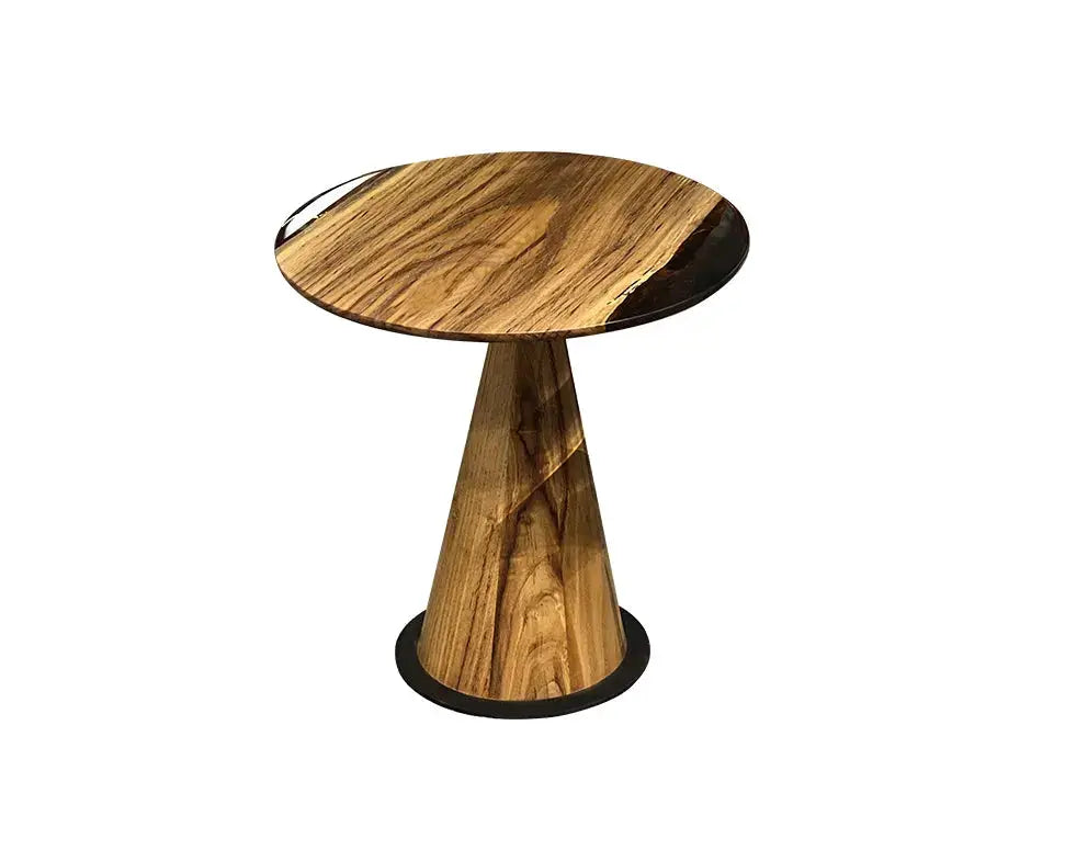 Mushroom Side & End table Made of Walnut and Epoxy Resin by Gizz