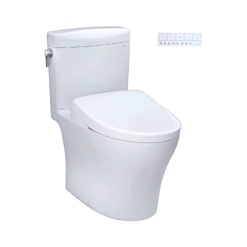 [MW4364736CEMFGN#01] TOTO Aquia IV Cube 1.28 GPF And 0.9 GPF Dynamax Tornado Flush Toilet With Washlet S7A Bidet Seat (SAK74285) by SAKSBY WHOLESALE