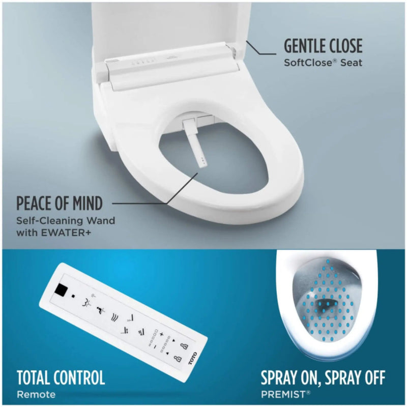[MW4424736CEFG#01] TOTO Nexus 1.28 GPF Elongated Toilet With Washlet S7A Auto Open Bidet Seat (SAK86932) by SAKSBY WHOLESALE