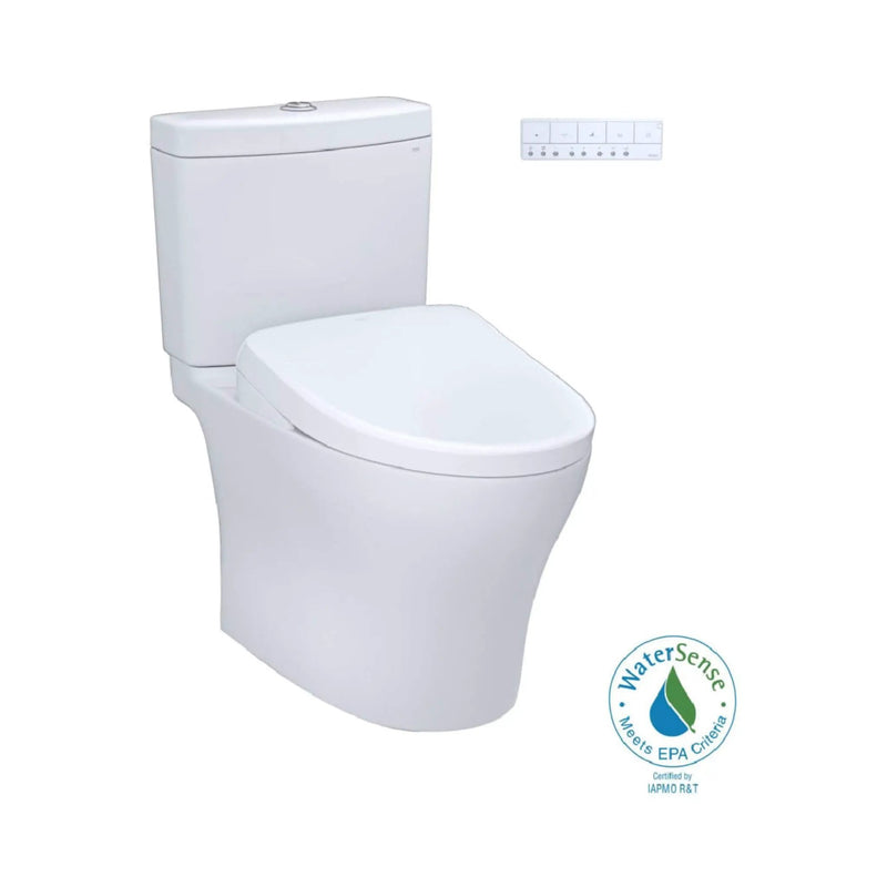 [MW4464736CEMFGN#01] TOTO Aquia IV Dual Flush Elongated Chair Height Toilet With Washlet S7A (SAK98062) by SAKSBY WHOLESALE