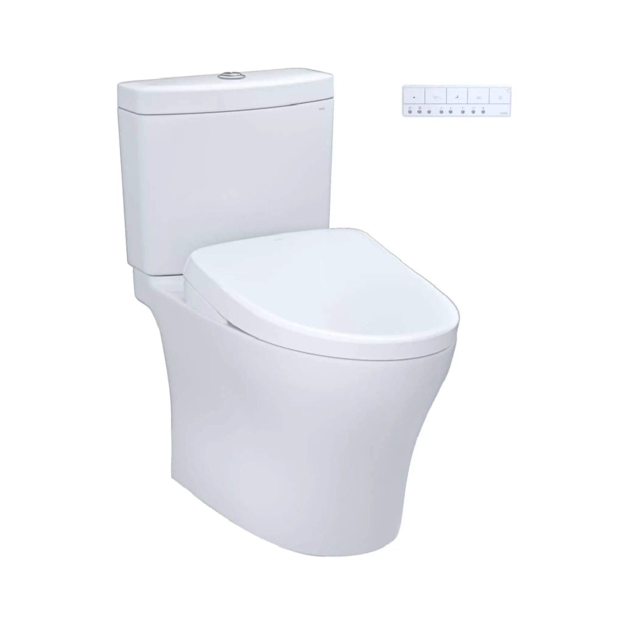 [MW4464736CEMFGN#01] TOTO Aquia IV Dual Flush Elongated Chair Height Toilet With Washlet S7A (SAK98062) by SAKSBY WHOLESALE