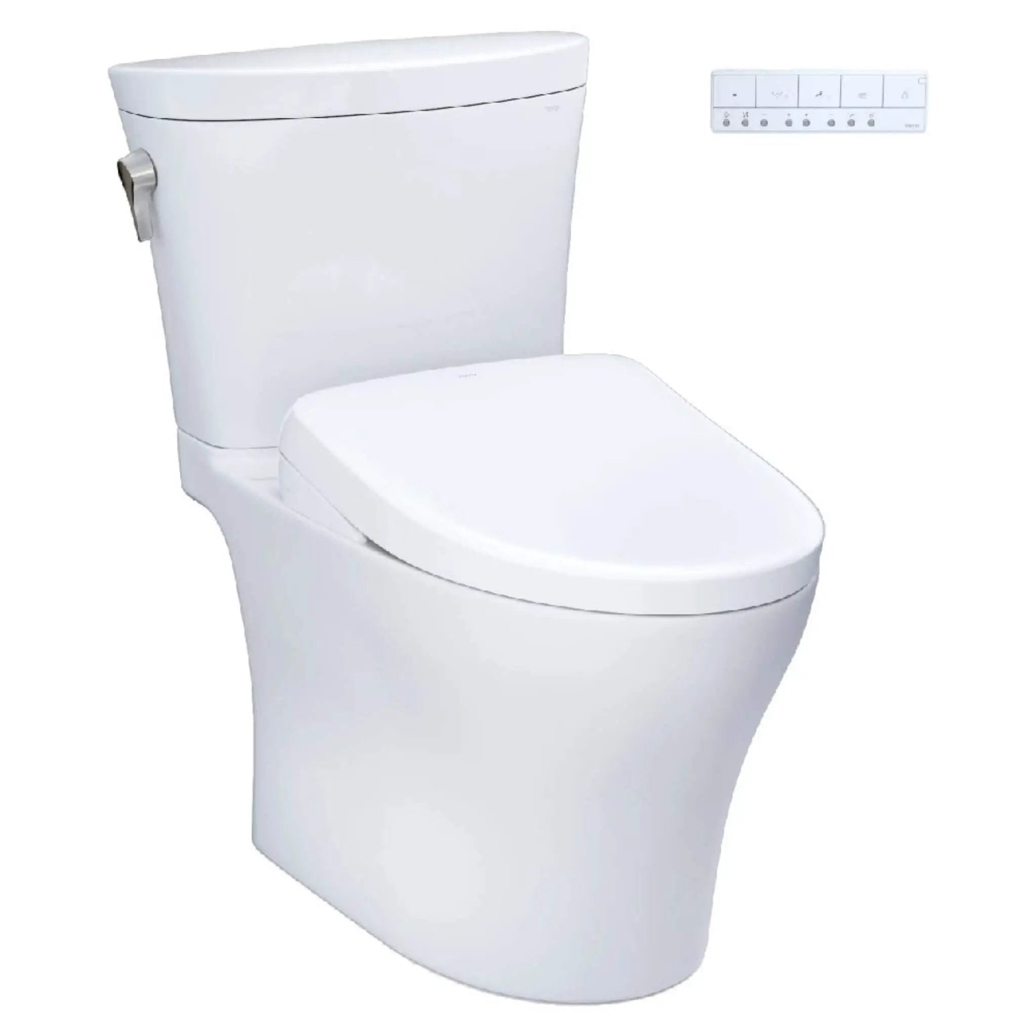 [MW4484736CEMFGN#01] TOTO Aquia IV Arc Dual Flush Universal Height Toilet With S7A Auto Open Bidet Seat (SAK92754) by SAKSBY WHOLESALE