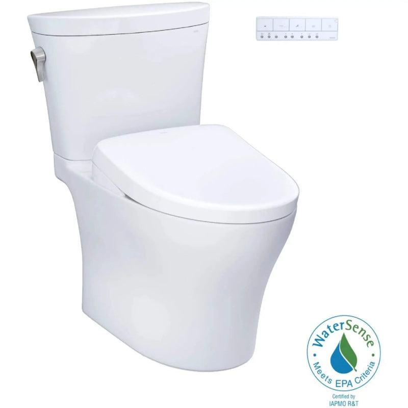 [MW4484736CEMFGN#01] TOTO Aquia IV Arc Dual Flush Universal Height Toilet With S7A Auto Open Bidet Seat (SAK92754) by SAKSBY WHOLESALE