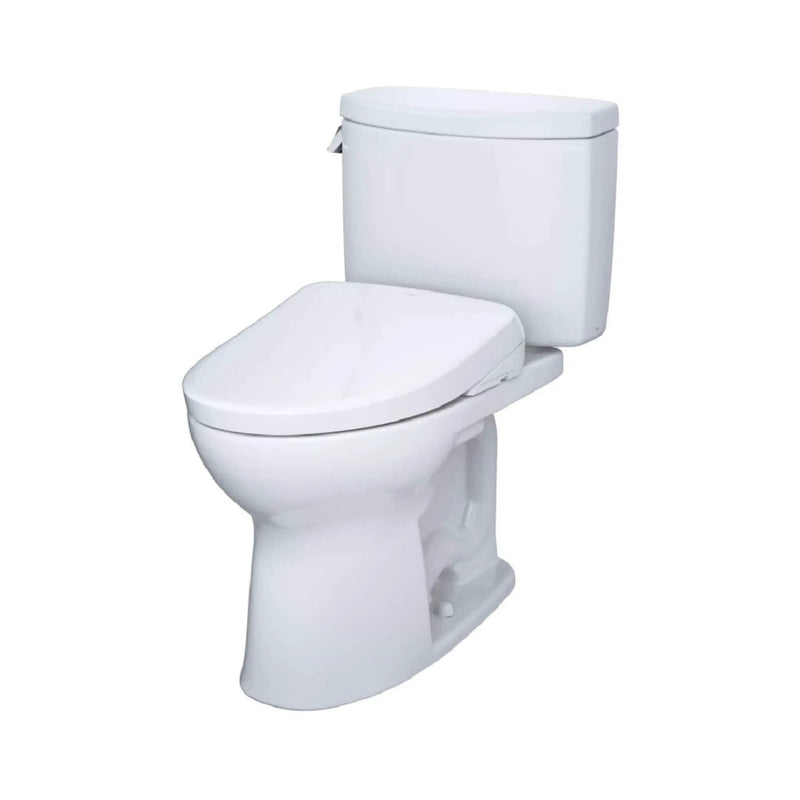 [MW4544726CEFG#01] TOTO Drake II 1.28 GPF Elongated Chair Height Toilet With Washlet S7 Bidet Seat (SAK29654) by SAKSBY WHOLESALE