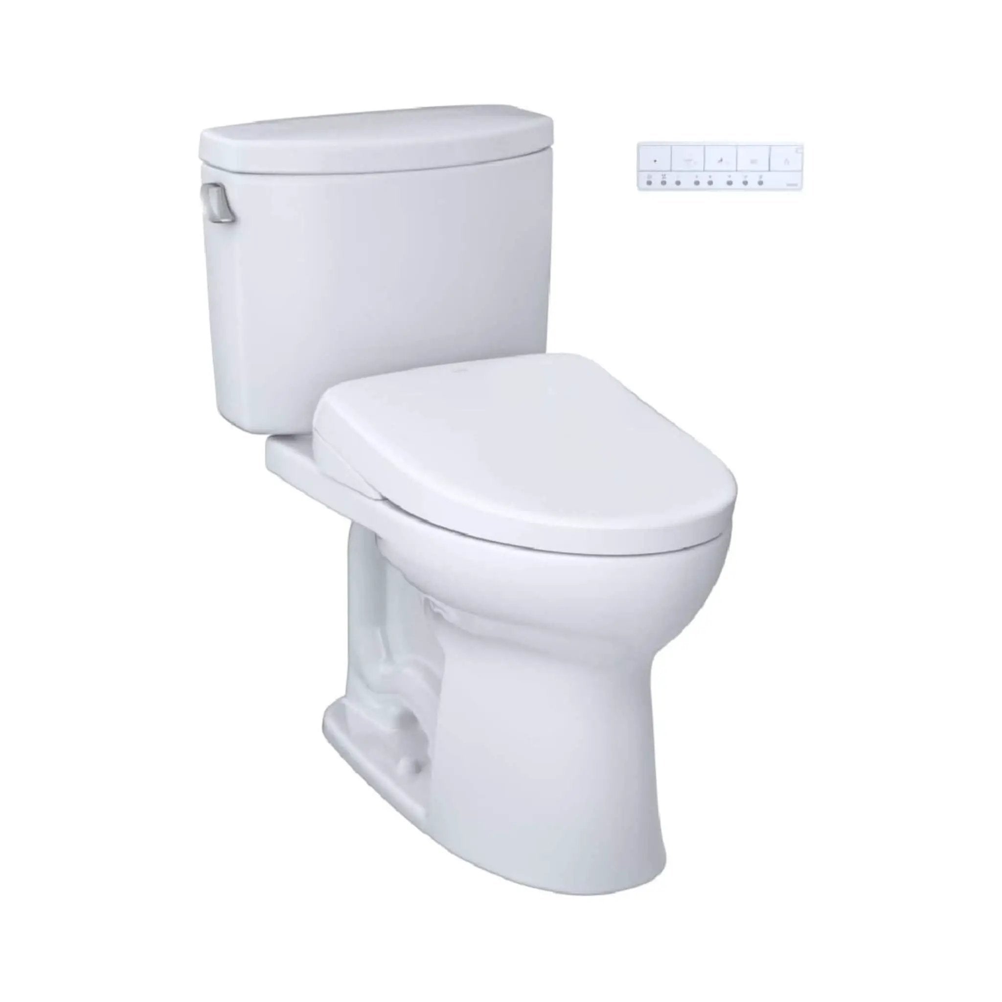 [MW4544726CEFG#01] TOTO Drake II 1.28 GPF Elongated Chair Height Toilet With Washlet S7 Bidet Seat (SAK29654) by SAKSBY WHOLESALE