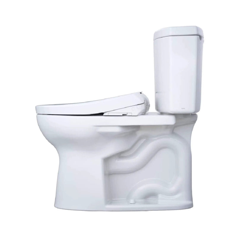 [MW4544726CEFG#01] TOTO Drake II 1.28 GPF Elongated Chair Height Toilet With Washlet S7 Bidet Seat (SAK29654) by SAKSBY WHOLESALE