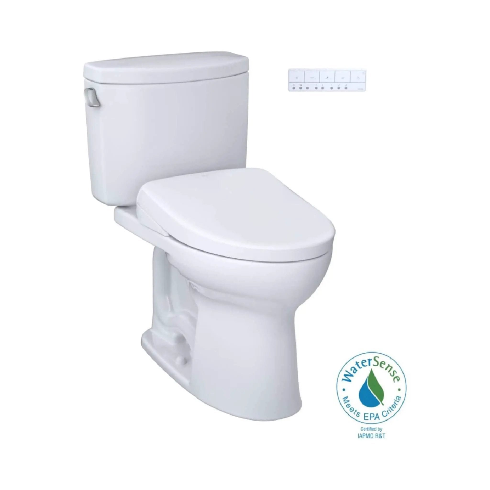 [MW4544726CEFG#01] TOTO Drake II 1.28 GPF Elongated Chair Height Toilet With Washlet S7 Bidet Seat (SAK29654) by SAKSBY WHOLESALE