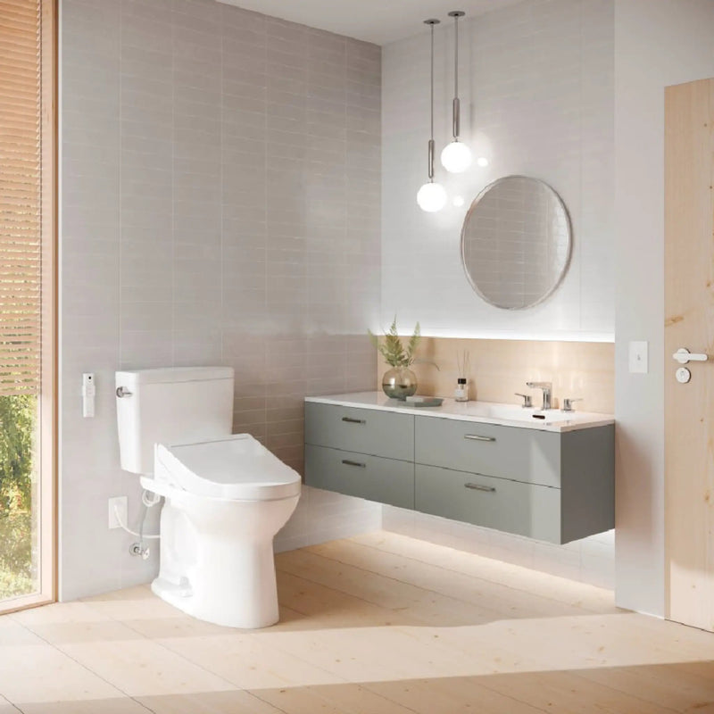 [MW7763084CEFG#01] TOTO Drake 1.28 GPF Washlet Universal Height Chair With C5 Bidet Toilet Seat (SAK70835) by SAKSBY WHOLESALE