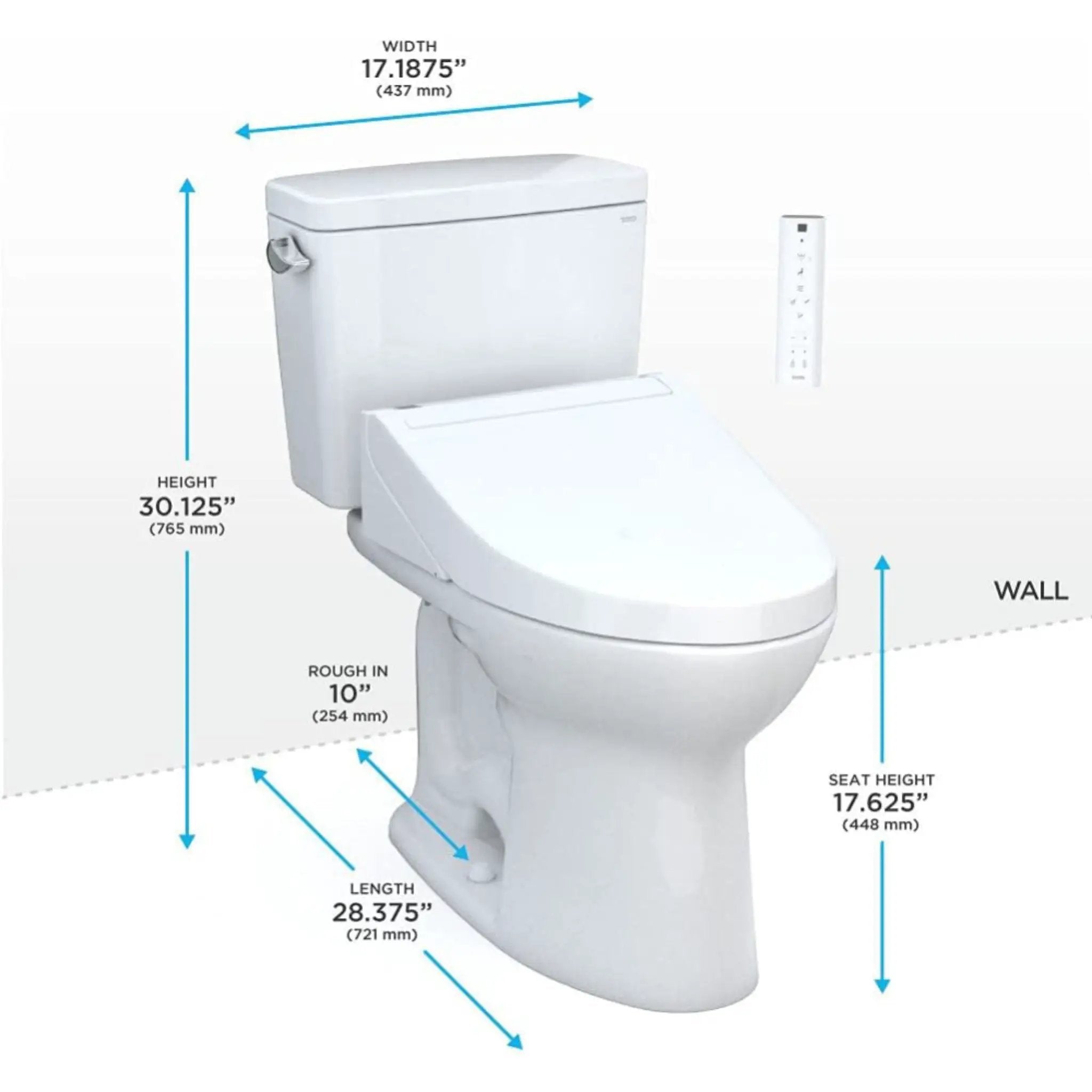 [MW7763084CSFG.10#01] TOTO Drake 1.6 GPF ELongated Chair Height Toilet With C5 Soft Close Bidet Seat (SAK71312) by SAKSBY WHOLESALE