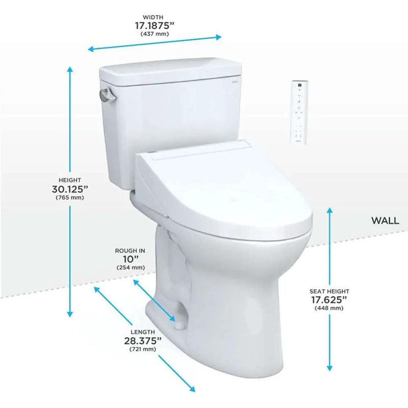 [MW7763084CSG#01] TOTO Drake C5 Bidet Seat With 1.6 GPF Tornado Flush (SAK12230) by SAKSBY WHOLESALE