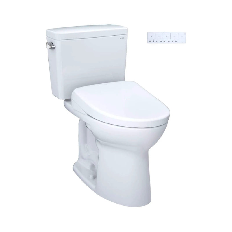 [MW7764726CEG#01] TOTO Drake 1.28 GPF Two Piece Washlet Elongated Toilet Seat With S7 Heated Bidet Seat And EWater+ (SAK52645) by SAKSBY WHOLESALE
