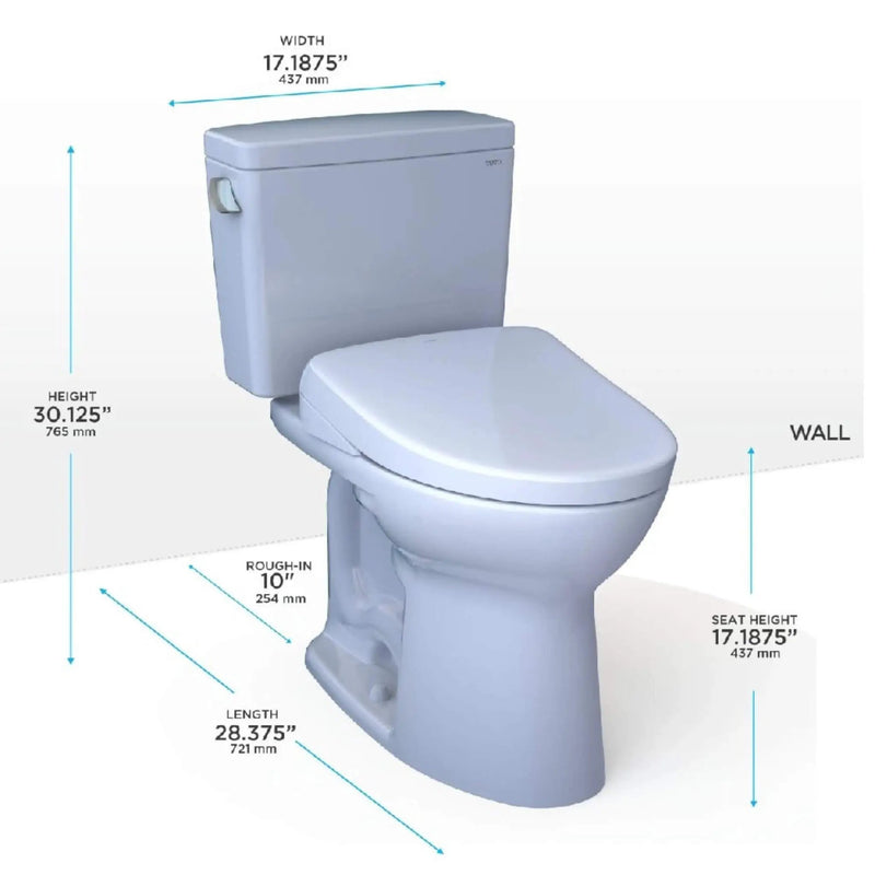[MW7764736CSFGA.10#01] TOTO Drake 1.6 GPF Universal Height Toilet With Washlet S7A Auto Open Bidet Seat (SAK52849) by SAKSBY WHOLESALE
