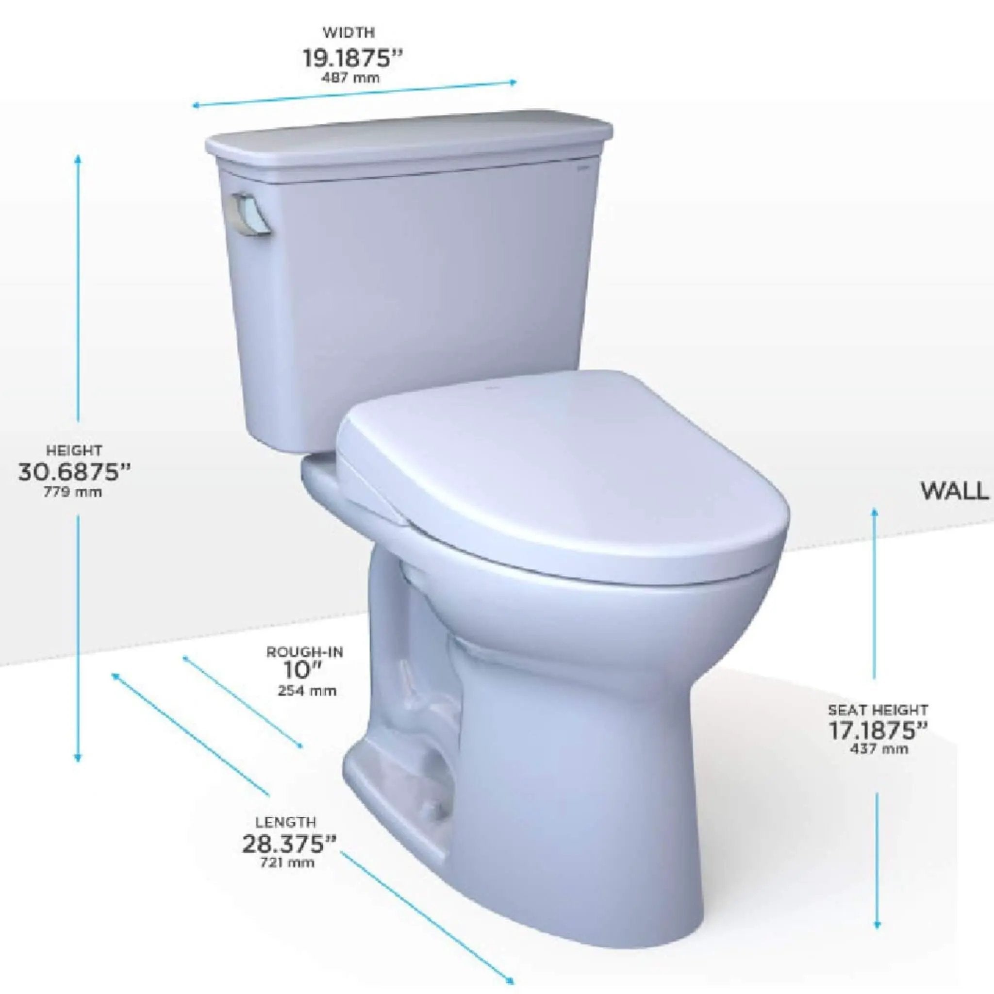 [MW7864736CEFG.10#01] TOTO Drake Washlet S7A Open Bidet Seat And 1.28 GPF Universal Height Toilet With Warm Air Dryer (SAK94671) by SAKSBY WHOLESALE