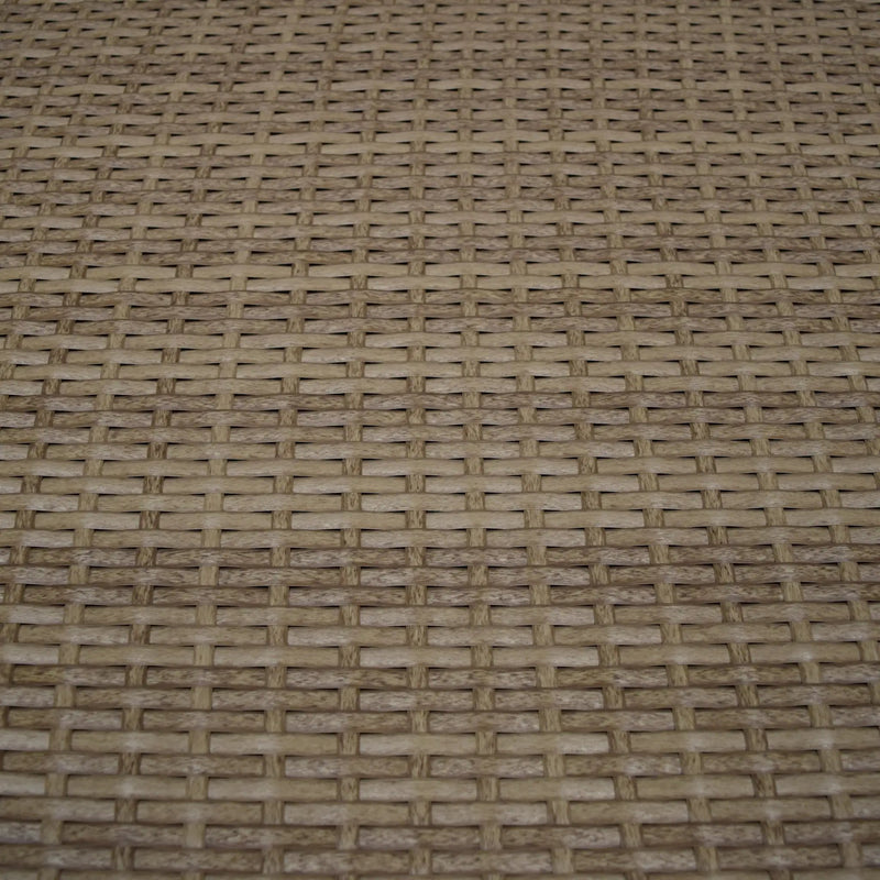 Tan Wicker Foldable Patio Balcony Table with Adjustable Clamps by Sharicks