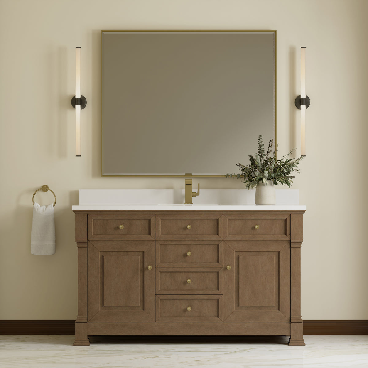 James Martin Brookfield 60" Single Bathroom Vanity, Pecan, view 30