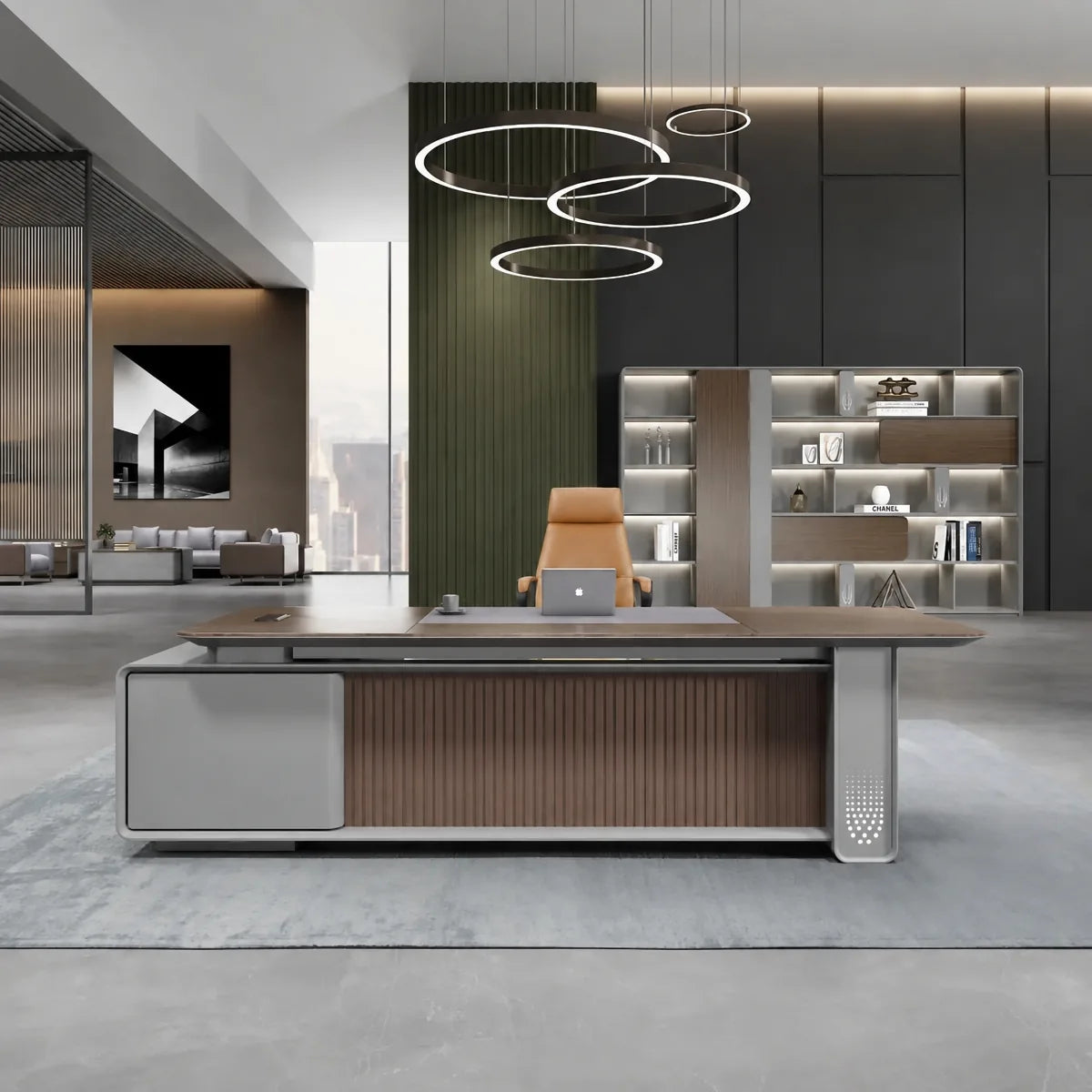 Myer · Modern Executive L-Shaped Desk, photo 4 of 8