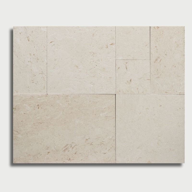 Myra Shellstone Brushed French Pattern Limestone Pavers French Pattern Limestone Brushed Various Pavers