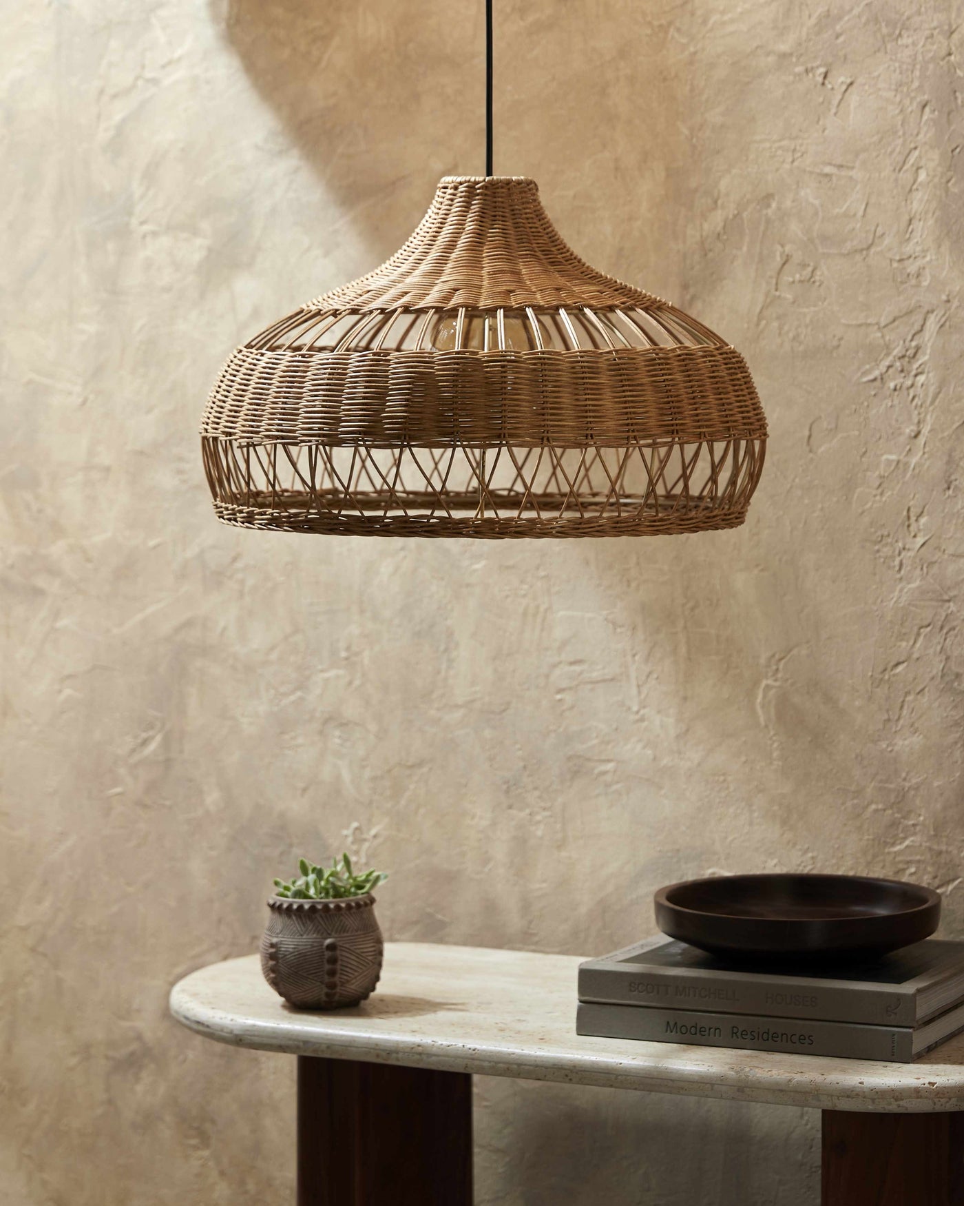 Moijabana Rattan Pendant Light by Boutique Rugs