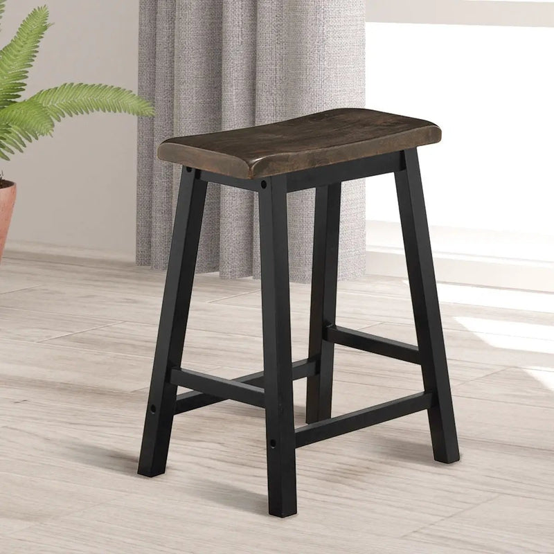 24 Inch Height Set of 2 Home Kitchen Dining Room Bar Stools by DirectDeals