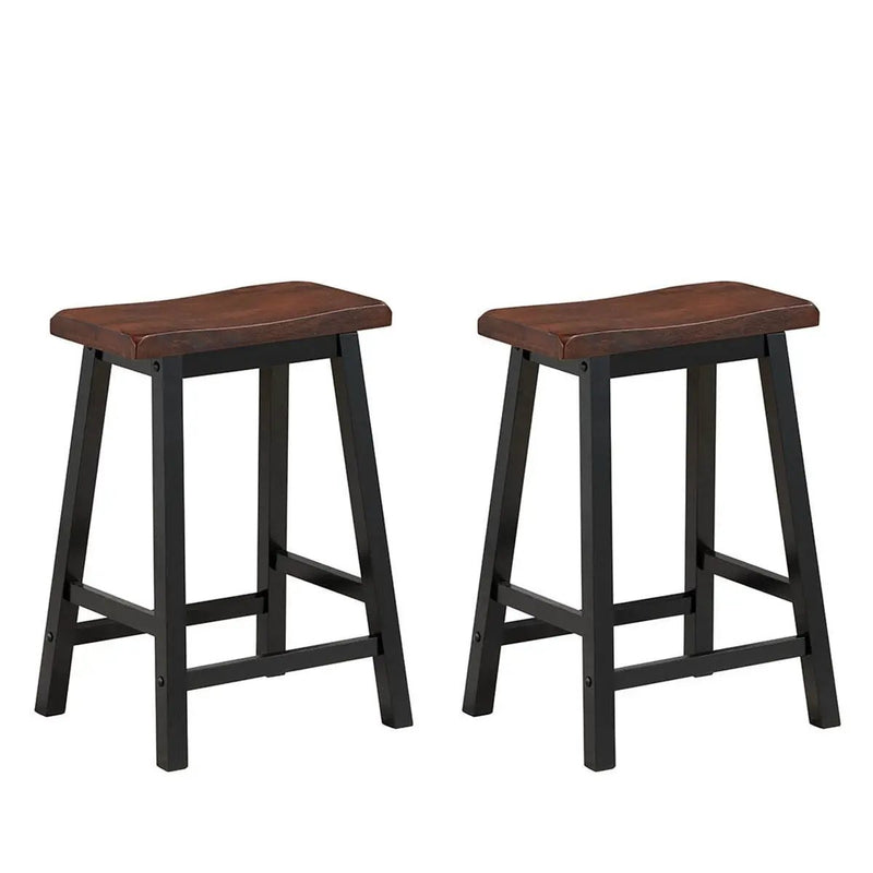 24 Inch Height Set of 2 Home Kitchen Dining Room Bar Stools by DirectDeals