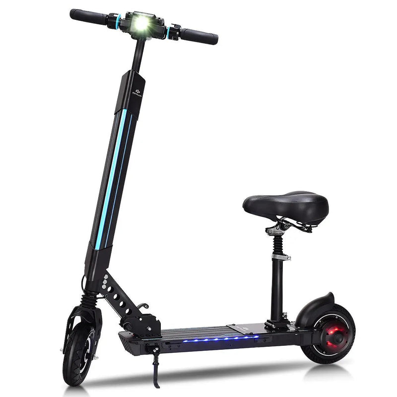 Foldable Electric Scooter with Removable Seat LED by DirectDeals
