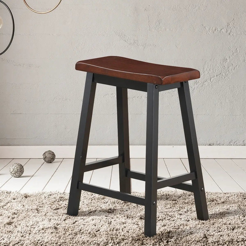 24 Inch Height Set of 2 Home Kitchen Dining Room Bar Stools by DirectDeals